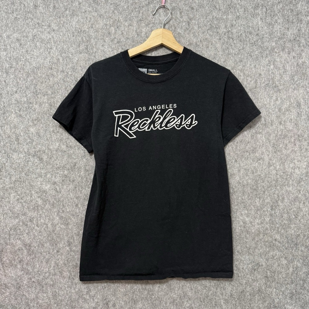Men's Young & Reckless Los Angeles Graphic T-Shirt Black Short Sleeve Sz S